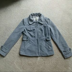 Anthropologie Tulle short pea coat.